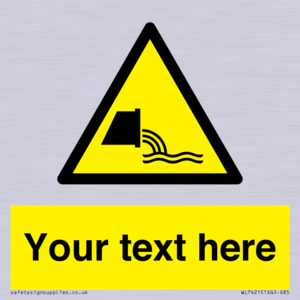 Custom Warning sewage effluent outfall